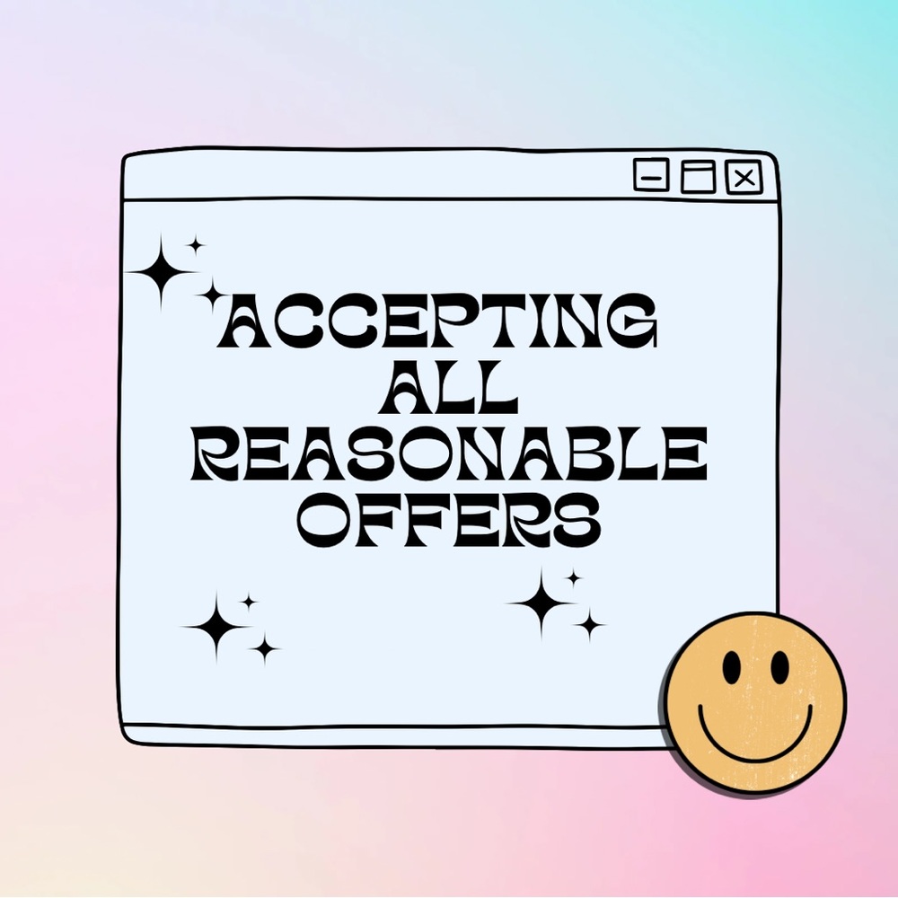 Accepting all reasonable offers!!!